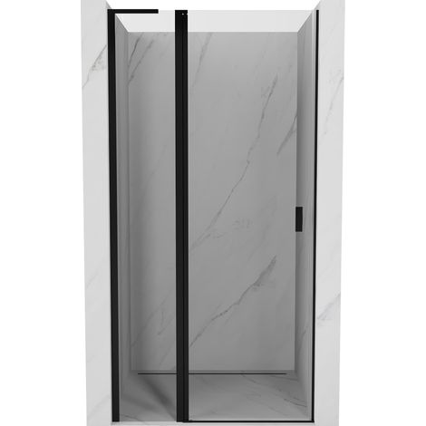 Mexen Mist L porte de douche battante 110 cm, transparentes, noires - 8A4L-110-000-70-00 (1/5)