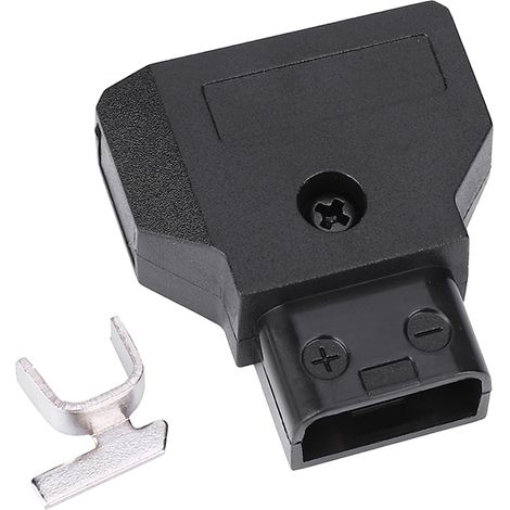 Bouchon mâle D en plastique type B avec goupille de positionnement pour caméra Anton, noir