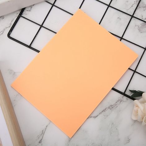 Bloc de gravure fin en caoutchouc gélatineux, idéal pour la fabrication de tampons maison, rose pêche. (1/5)