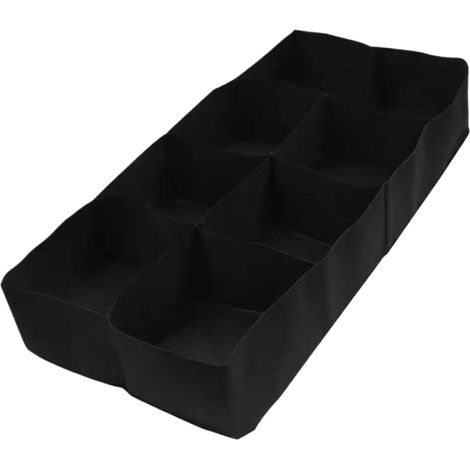 Jardinière surélevée rectangulaire en tissu, sac de culture de pommes de terre à 8 poches, sac de plantation respirant en non-tissé convient aux légumes, aux fleurs et aux jardinières surélevées. (1/5)