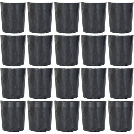 Lot de 300 pots en plastique pour semis et semis 8 x 8 cm H354 (1/4)