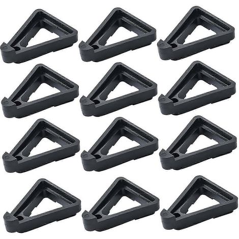 12 supports triangulaires pour pots de fleurs, à monter soi-même, pour plantes en pot et jardinières.-S Black