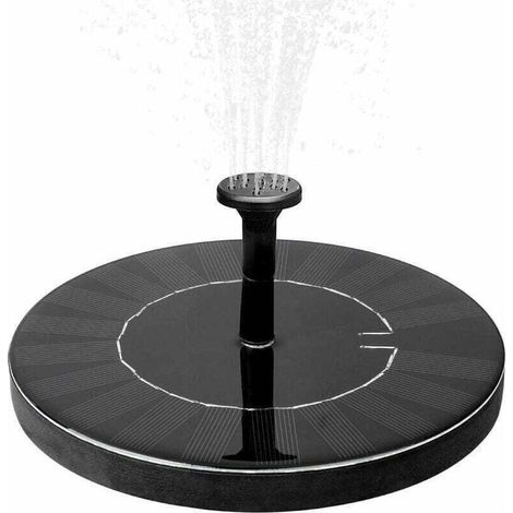 Solarbrunnen mit 1,5-W-Akku, Gartenbrunnen, Wasserbrunnen, Gartendekoration, Mini-Wasserpumpe, Solarpumpe mit Akku, Teichpumpe, modernes Gartenbrunnen-Set (1/5)