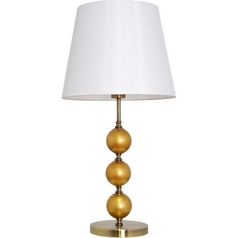 Sobremesa cuero tres bolas oro 1xE27 (1/2)
