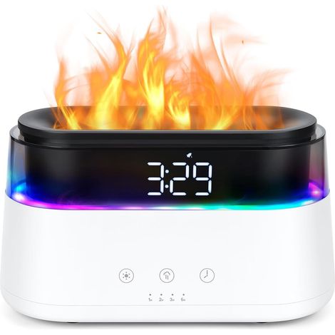 Diffusore di oli essenziali, 21 LED a colori variabili, timer e funzione di spegnimento automatico in caso di basso livello dell'acqua, diffusore di aromi e umidificatore d'aria 2 in 1 con nebulizzazi (1/5)
