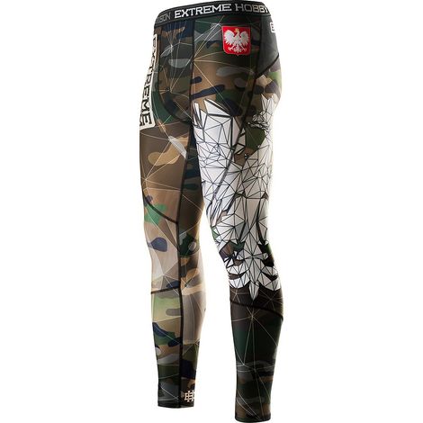 Herren-Sportleggings, Polen-Tarnmuster, Größe L