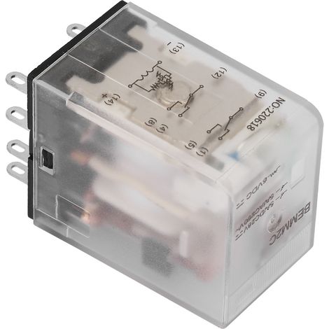 Relais électromagnétique intermédiaire miniature 8 broches 5 A 6 V CC