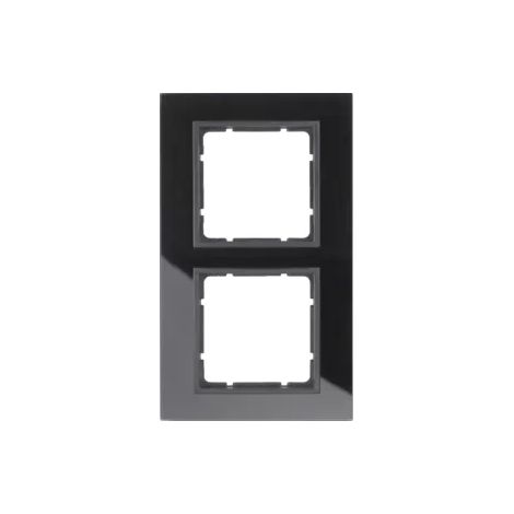 Berker Glasrahmen schwarz 2fach 10126616 (1/2)