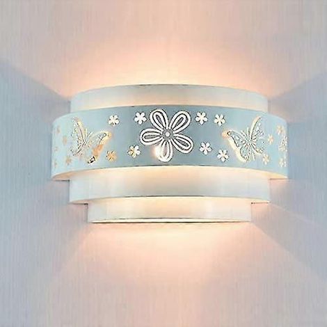 Applique murale LED extérieure/intérieure IP65 blanche 12 W, style moderne, en aluminium, projecteur à éclairage haut et bas pour chambre, salon, salle de bain, couloir, escalier (1/4)