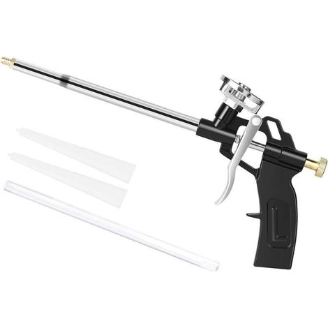 Foam Gun, Professional Expanding, Heavy Duty Polyurethane Foam Gun, Manual Caulking Gun (1/4)