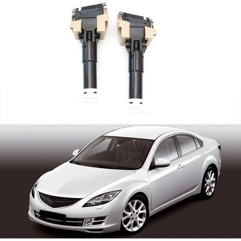 1 pair of headlight washers GDK1-518H4 and GDK1-518G4 for Mazda 6 (2010-2012) (1/5)