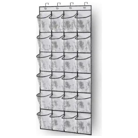 1 Organisateur de chaussures, crochet de porte, tissu en maille, pour chambre, salle de bain, cuisine