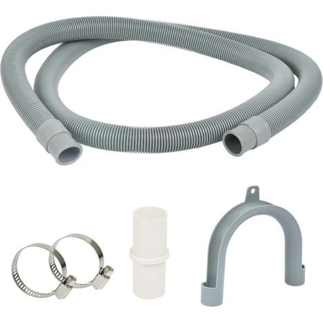 Évacuation lavaboTuyau de vidange de 1,5 m, Rallonge de Tuyau de Vidange pour Tuyau de Lave-Linge, Rallonge de tuyau de lave-vaisselle (Raccord Droit, Diamètre Intérieur 20 MM) (1/5)