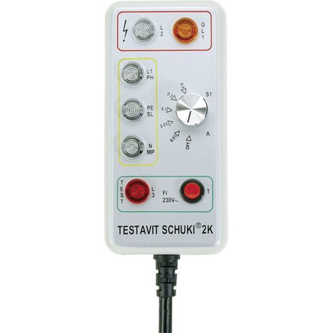 Testboy Testavit Schuki 2K Tester presa di corrente CAT III 300 V LED