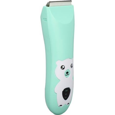 Tondeuse à cheveux pour bébé avec lame en céramique, indicateur de mise sous tension LED, étanche et silencieuse, idéale pour les enfants. (1/5)