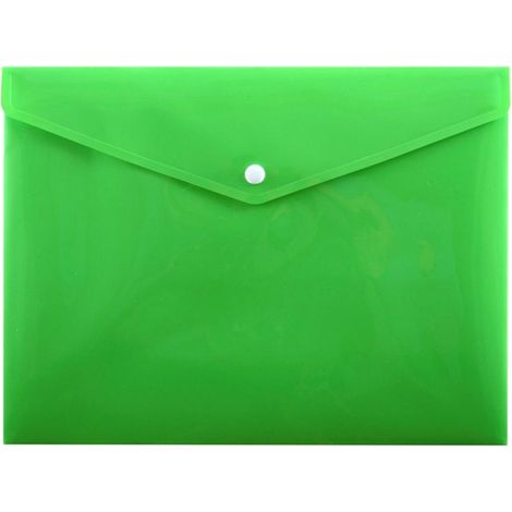 Sobre A5 PP-114 verde con cierre a presi贸n Penmate