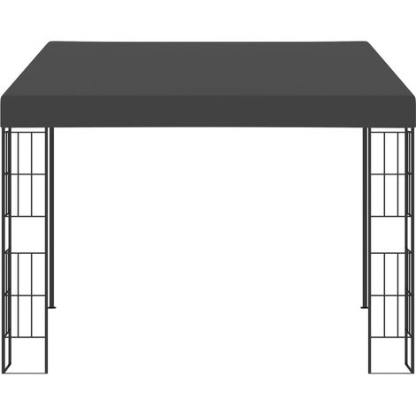 Belvédère mural 3x3 m Anthracite Tissu