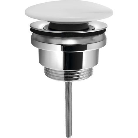 Sapho - Piletta di scarico Click-Clack per lavabo, bianco CV1110C (1/4)