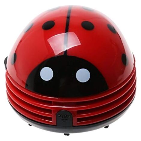 Mini Aspirateur de Table électrique,Mini Aspirateur a Main Collecteur de Poussière Forme de Coccinelle Bureau (1/5)