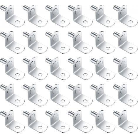 Chevilles support étagère 5mm L pour meuble armoire bibliothèque lot de 30 (1/5)