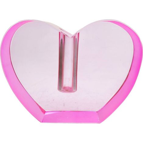 Bougeoir élégant en verre rose - Rose pâle (1/5)