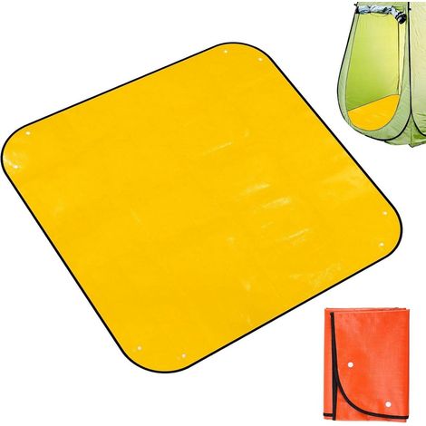 Tapis de sol imperméable pour tente de camping 100x100cm - Tapis de sol portable pour tente de douche - Camping-car/caravane (1/5)