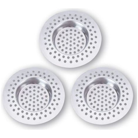 Filtre Evier Cuisine INOX (Lot de 3) Grille Evier Cuisine,Accessoire Cuisine,Salle de Bain, Cuisine (1/4)