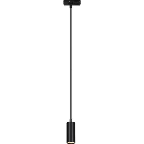 Système de rail Rail LED suspension, dimmable, combinable, accessoires, Tracklight, LED suspension, lampes, plafonnier, 40x100mm (DxH), noir (1/5)