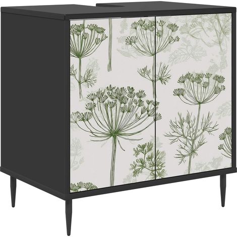 Maison Exclusive - Mobile da Bagno GOTHA Rovere Nero 60 x 40 x 61 cm (1/5)