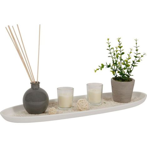 Coffret Senteur Zen "Ylang" 52cm Blanc (1/3)