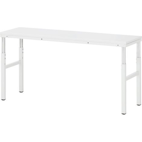 Table de travail de base mélamine Rau LxPxH 1800x500x650-1000mm (1/4)