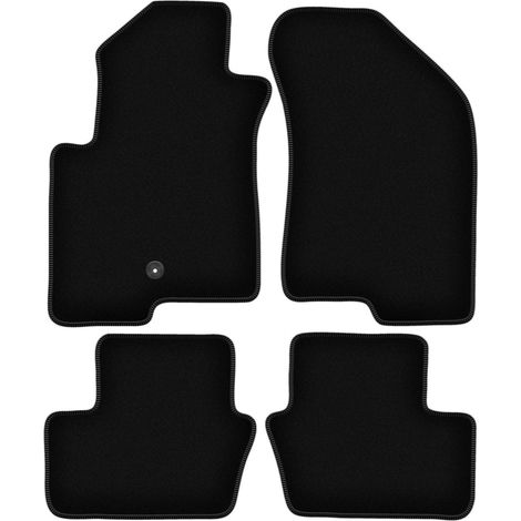 Tappetini BASIC in velluto nero per: Jeep Compass MK49 SUV (2007-2017) (1/5)