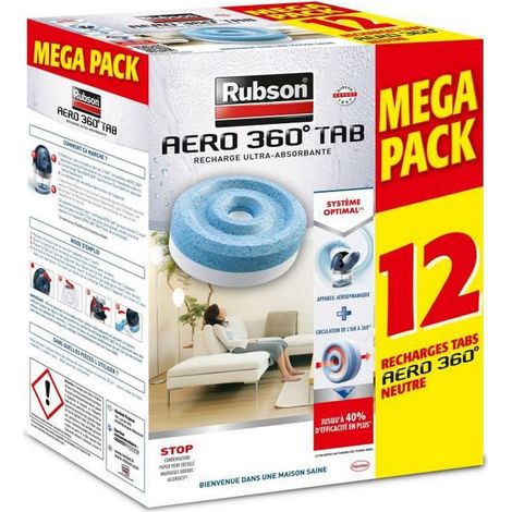 Rubson Promo Mega Pack recarga Aero 360 neutro 12 piezas