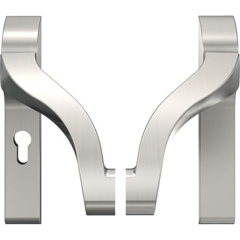 Poignée de barre pour barre de pression PZ 92 pour fermetures de porte panique, acier inoxydable