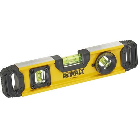 DeWALT 25 cm Spirit Level (Water Level) DWHT0-43003 for Precise Measurement and Leveling