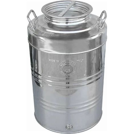 Fusto Inox Per Olio Graffato Lt.100 (1/2)