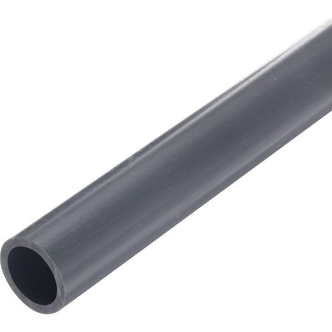 Tube Rigide en PVC de 7/8 Pouce, Tube Rond, Tuyauterie, Tuyau de Matériel 16,6 mm ID, 22 mm OD, Longueur de 9 Pouces, Gris Clair, Haute Résistance aux Chocs pour Tuyau (1/5)