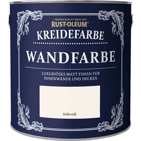 Rust-Oleum Kreidefarbe Wandfarbe 2,5 L kalkweiß Kreidefarbe