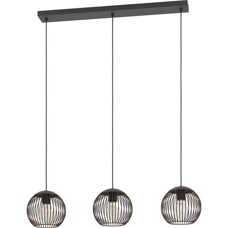 Suspension luminaire Almanzora, plafonnier suspendu à 3 lampes, lampe (1/4)