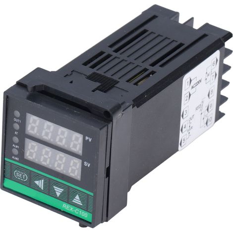 Régulateur de température PID, thermostat numérique intelligent sans contact, sortie d'impulsions de tension AC220V (1/5)