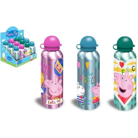 Bottiglia in alluminio Peppa Pig 500ml MIX