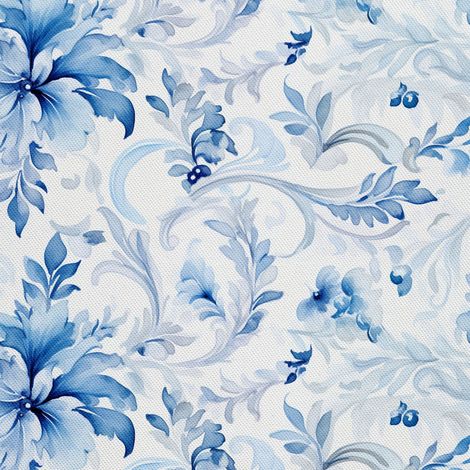 Tissu décoratif d'extérieur Oxford - Fleurs - DX2683 (1/5)