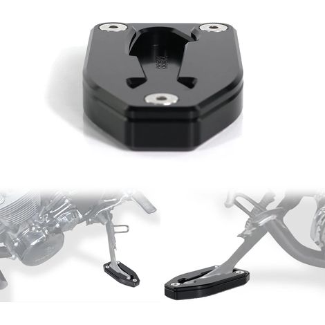 (Noir) Extension de béquille latérale avec repose-pieds, compatible avec Honda CB1100 (2017-2023) maxpower (1/4)