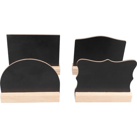 Tableau noir décoratif double face en bois, idéal pour la décoration intérieure, le comptoir d'un bar d'hôtel ou comme tableau d'affichage. Formes : petite arche, petit demi-cercle, petit rectangle et (1/5)