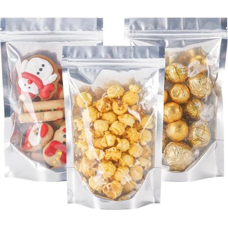 100 bolsas de Mylar de 5x8 pulgadas para almacenamiento de alimentos (1/5)