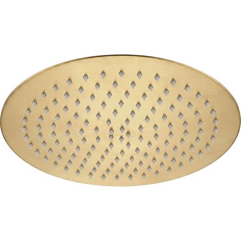Soffione doccia rotondo REA JS-P014BG 30cm Brush Gold (1/5)