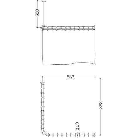 HEWI 801.34B1462 99 Tige VH, mat, AM1/2:883, courte