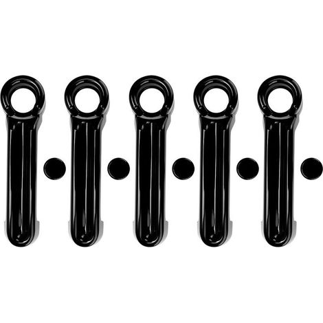 Jeffergarden Außentürgriff 10-teiliges ABS-Autotürgriff-Abdeckungsset Passend für Wrangler JK 07-17 Schwarz (Schwarz) (1/5)