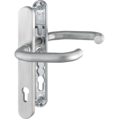 HOPPE® AP Schutz-Drückergarnitur mit Schmalschild Paris RD-E138GF/3358/3357N, Edelstahl, 2699901