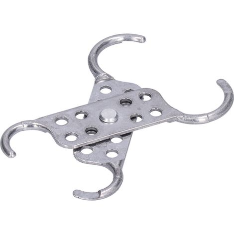 Cadenas à boucle double tête en aluminium ignifugé industriel, avec verrou de sécurité à étiquette de verrouillage (1/5)